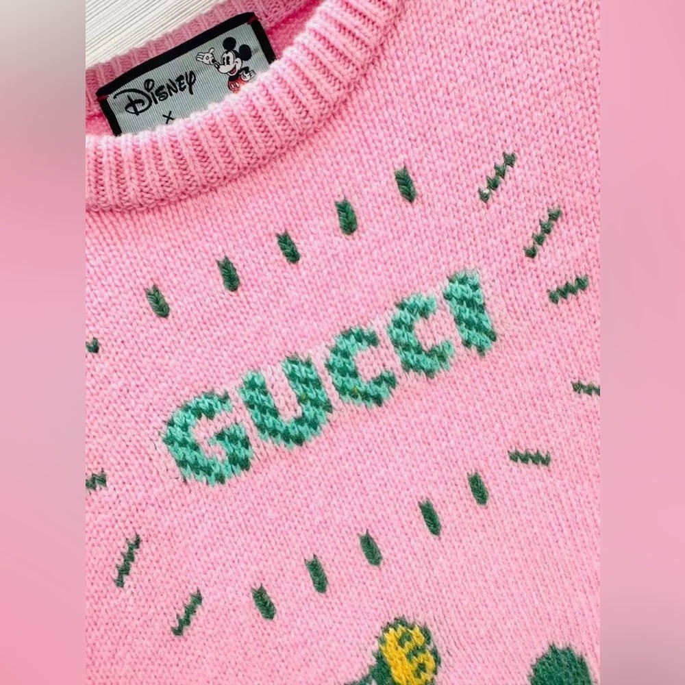 Gucci x Disney Mickey and Minnie Mouse Pink Sweater - Picture 10 of 16